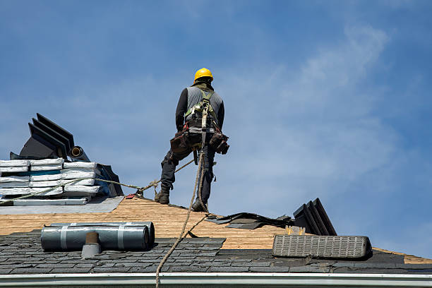 Professional Gutter Installation technician working in Horton, KS